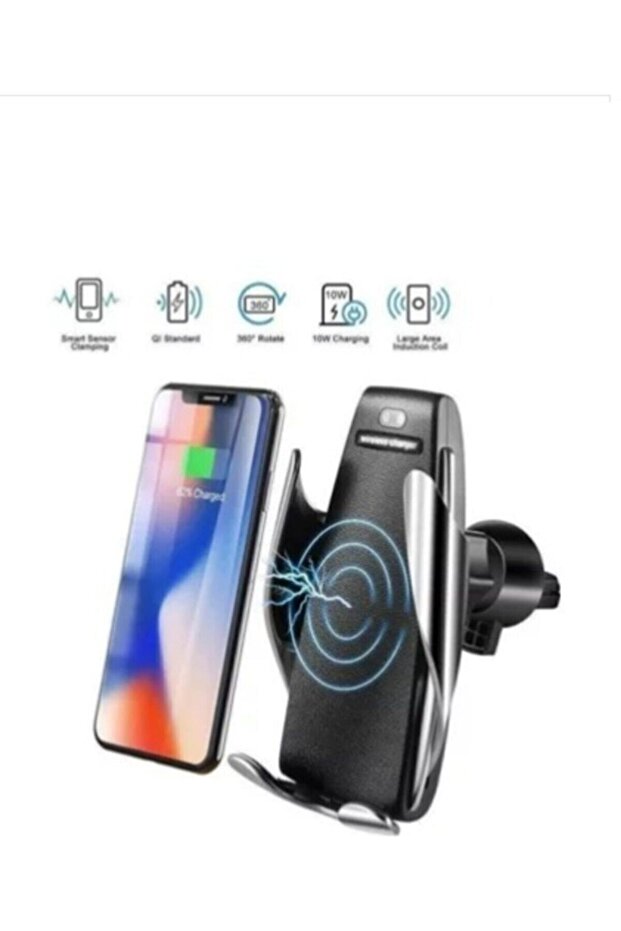 Wireless Sensörlü Araç Şarjı Telefon Tutucu - 1