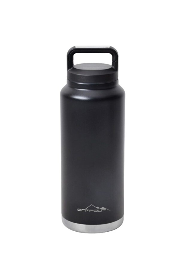 Çift Katmanlı Termos 1000 Ml Siyah