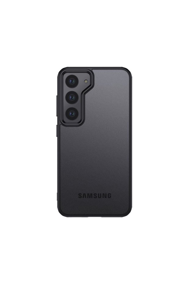 Samsung Galaxy S23 Plus Case with Corner Protection, Transparent and Frosted Hard Volks Cover on the Back