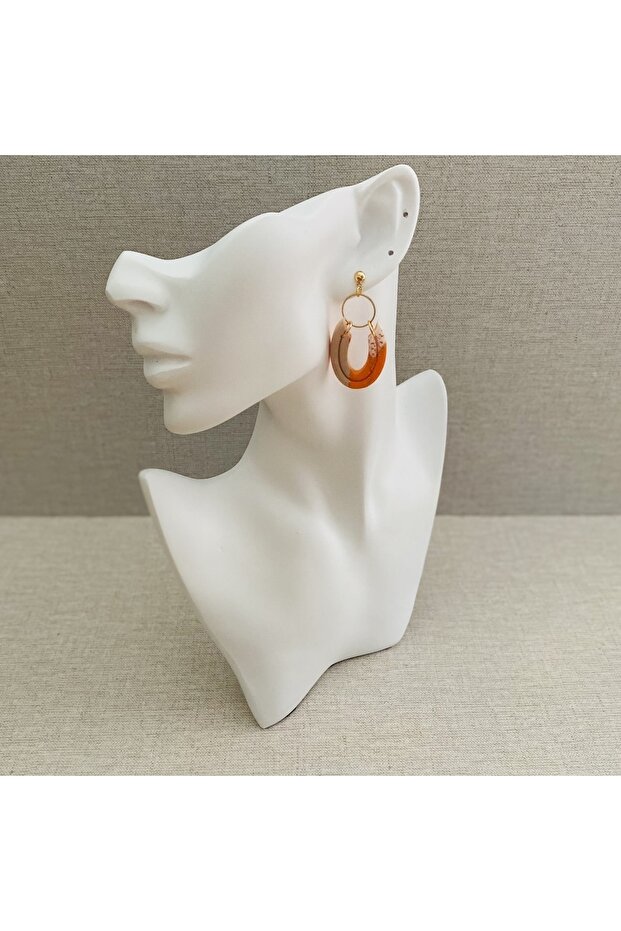 Marble Pattern 1 Küpe - 2