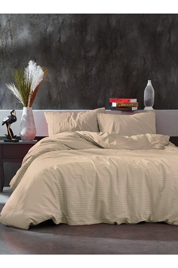 Jacquard Cotton Satin Double Duvet Cover Set