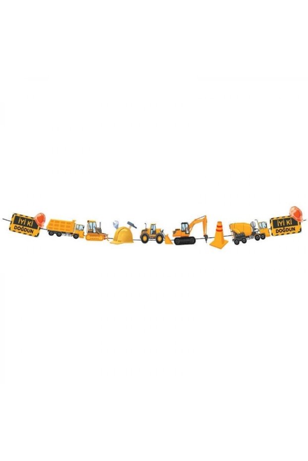 Construction Themed Banner 3 Meters