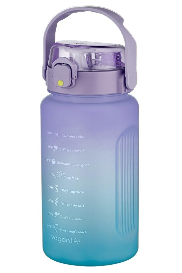 1500ml Double Color Softtouch Motivation Flask with/without straw