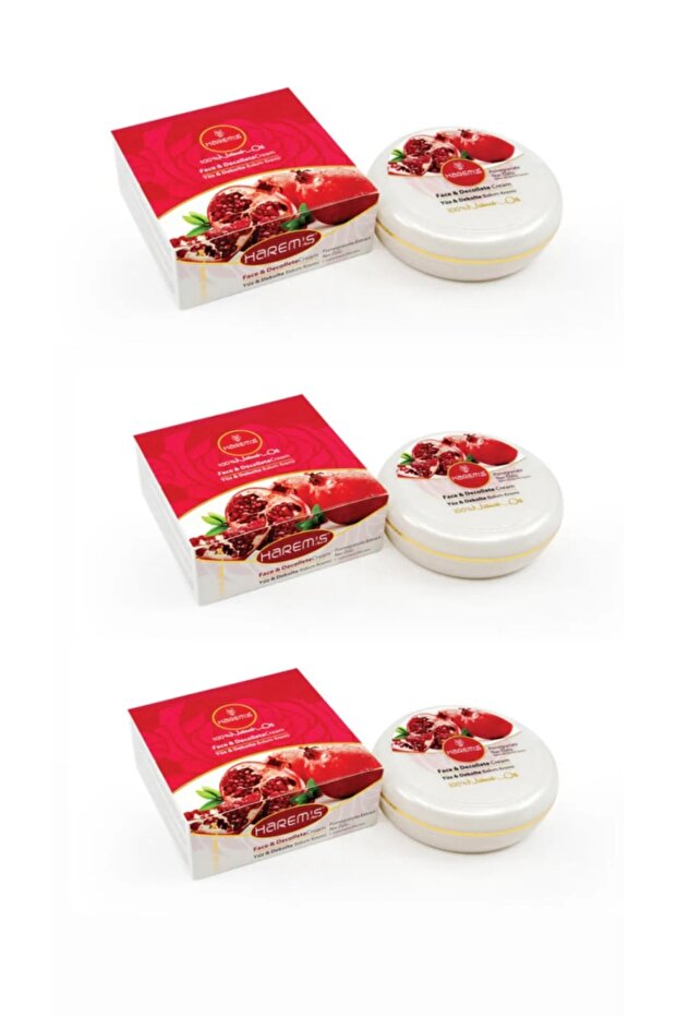 Harem's Pomegranate Face Decollete Cream 3 Pcs