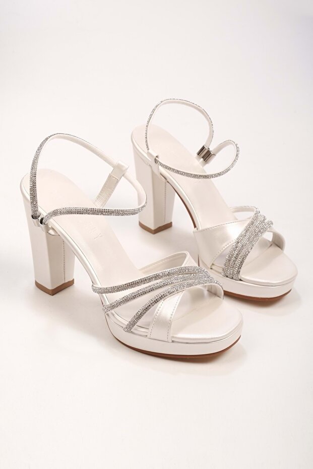 Női Cesa Sedef Skin Stone Platform sarkú cipő - 5