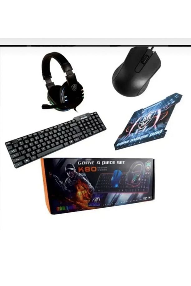 Klavye Mouse Kulaklık Mouse Pad Seti - 1
