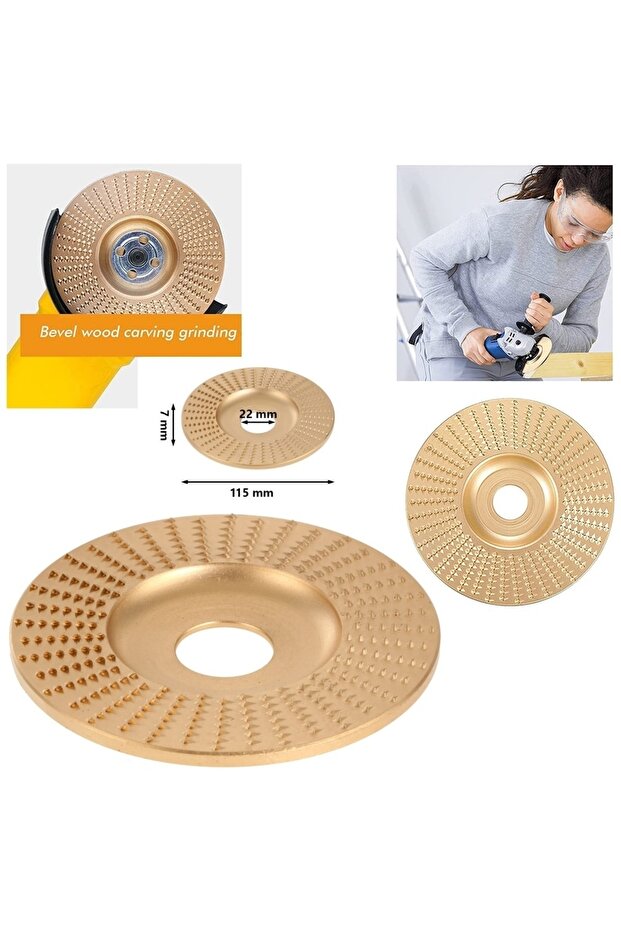 115mm Ahşap Törpü diski avuç taşlama uyumlu törpüleme aşındırma raspalama disk - 3