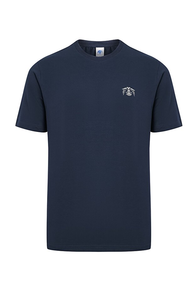 Kısa Kollu Pamuklu Basic T-shirt - 1