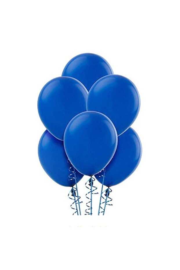 10 Pastel Dark Blue Color Balloons