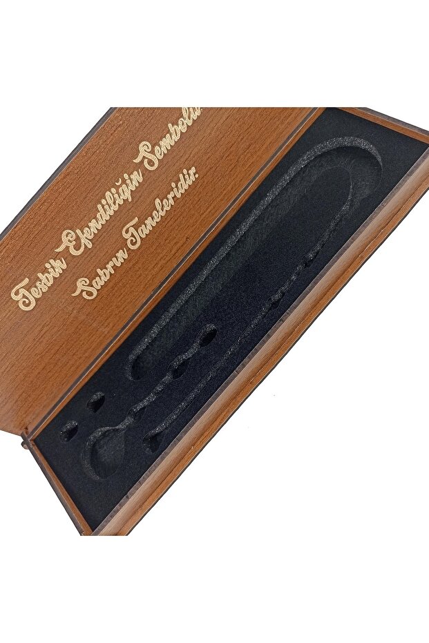 Gömme Ahşap Kutu Boş Ahşap Set Tesbih Kutusu - 2