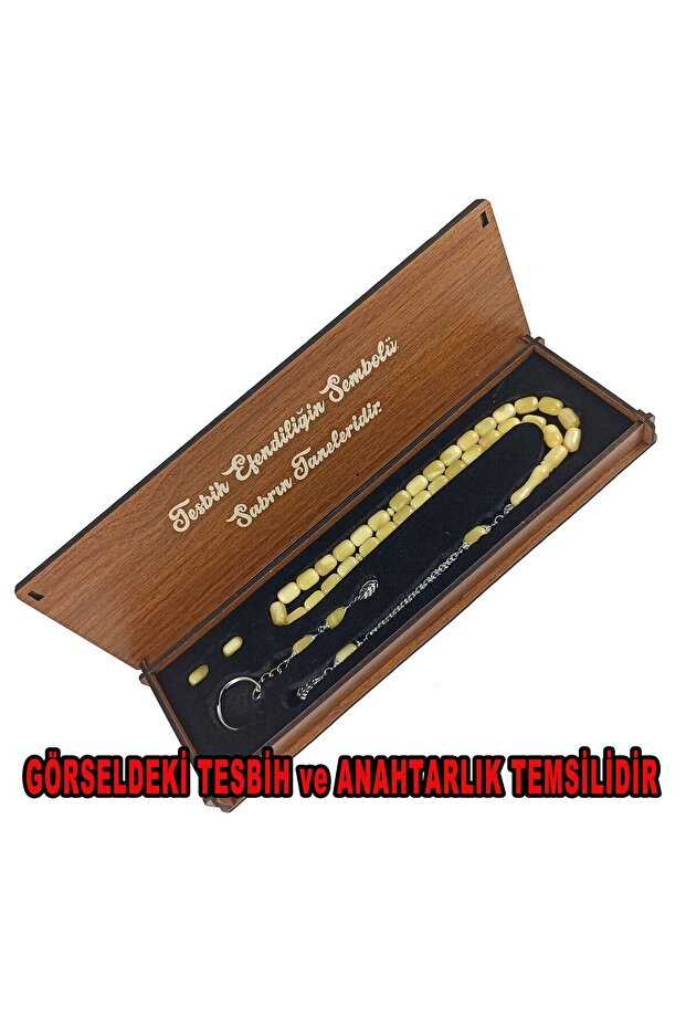 Gömme Ahşap Kutu Boş Ahşap Set Tesbih Kutusu - 6