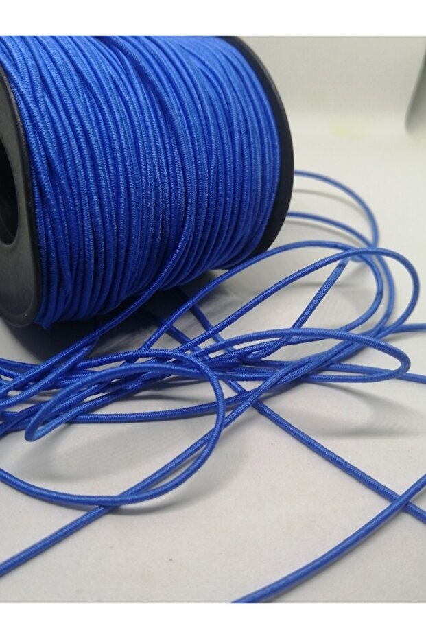 1.5 Mm Rubber Rope Dark Blue Color 20 Meters