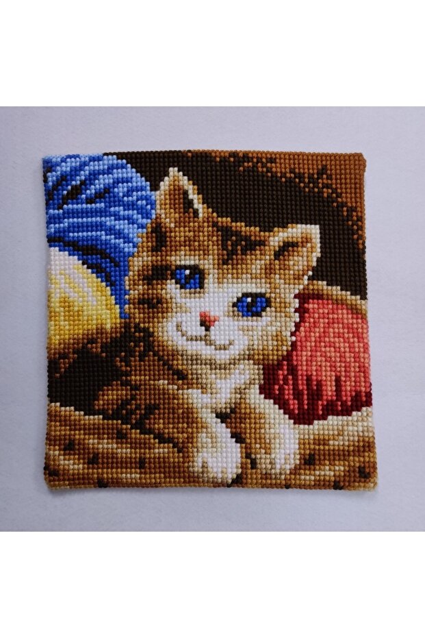 Processed Tapestry Pillow Cat Pattern yviiD - 1