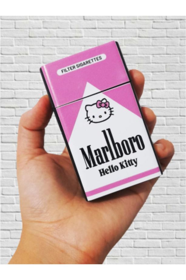 Hello Kitty Sevimli Standart Sigara Tabakası Kutusu - 3