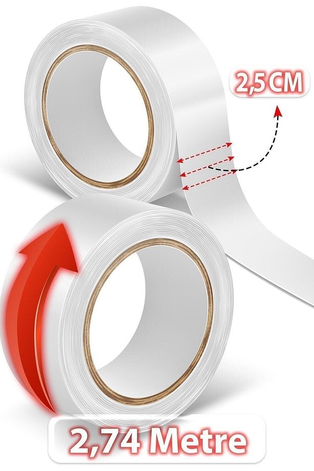 Supertape™ Roll - Protez Saç Bandı Rulo 1" X 3 Yards ( 2,5cm X 2,74m ) - 3