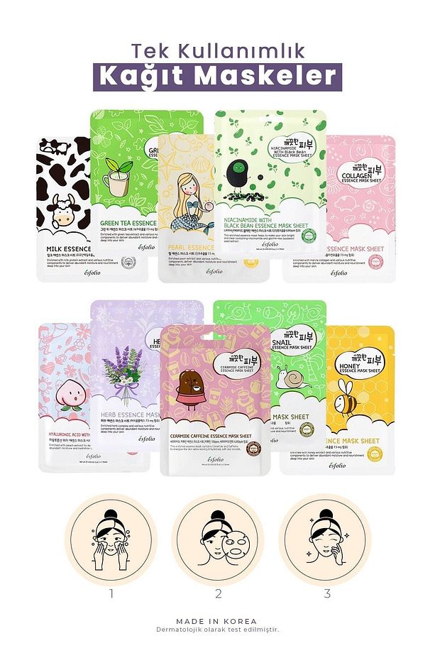 Salyangoz Özü Içeren Kağıt Maske Snail Essence Mask Sheet - 4