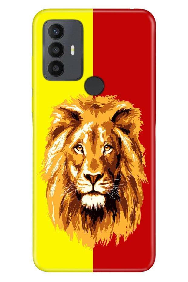 30 Se Compatible Case Silicone Patterned Illustrated Uv Cover Yellow Red Piece Lion