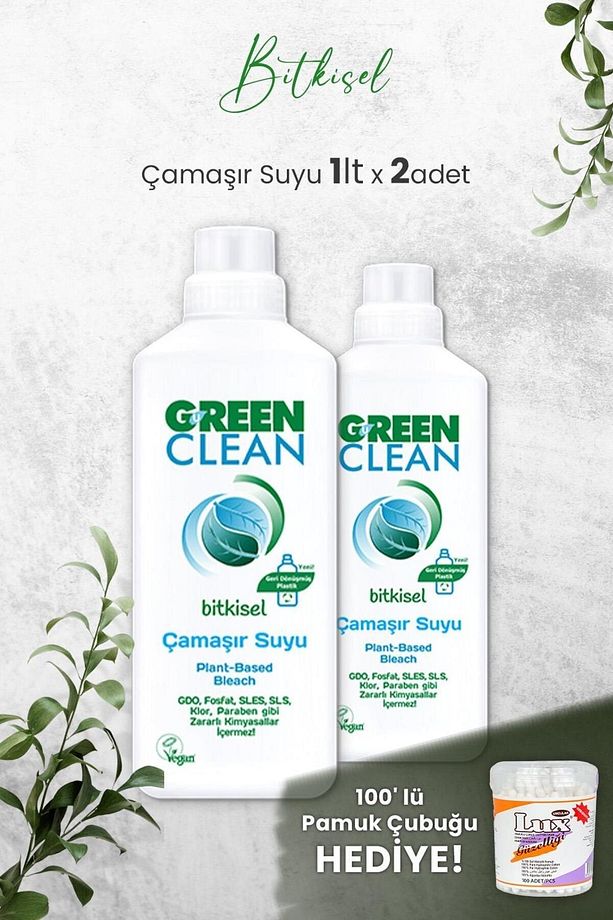 Bitkisel Çamaşır Suyu 1 L x 2 Adet - 1