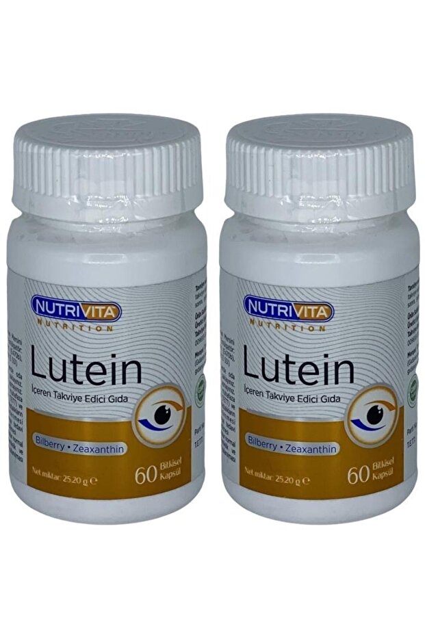 Lutein 2x60 Vegetable Capsules Bilberry Zeaxanthin