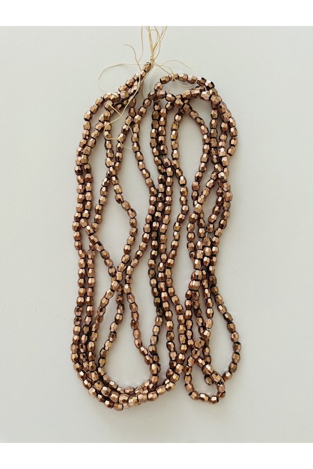 Metallic Hexagonal Bead No:4. Pack 2 Series. Color No:11 Copper