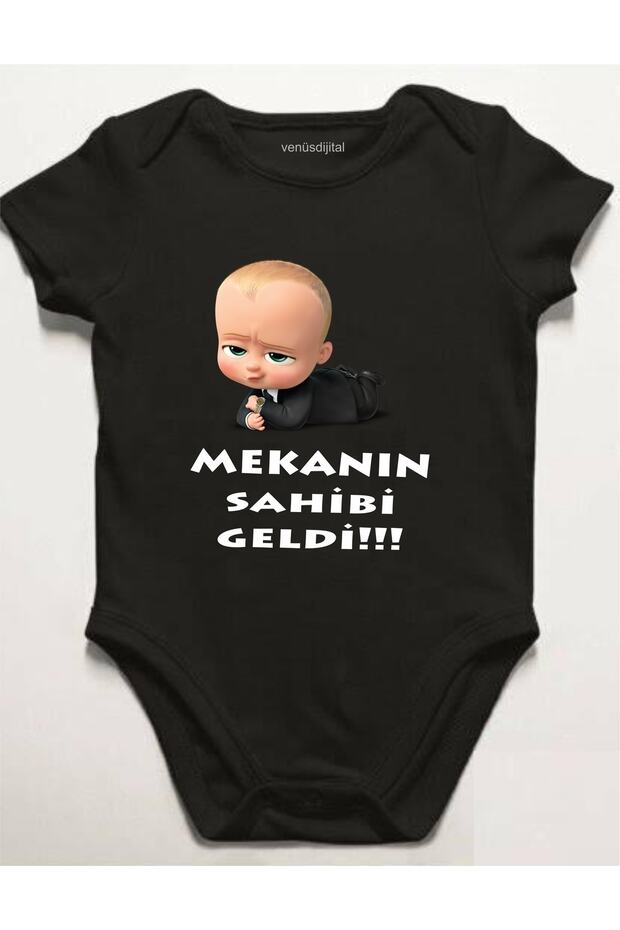 Boss Baby The Owner of the Place Came Printed Baby Zıbın Body