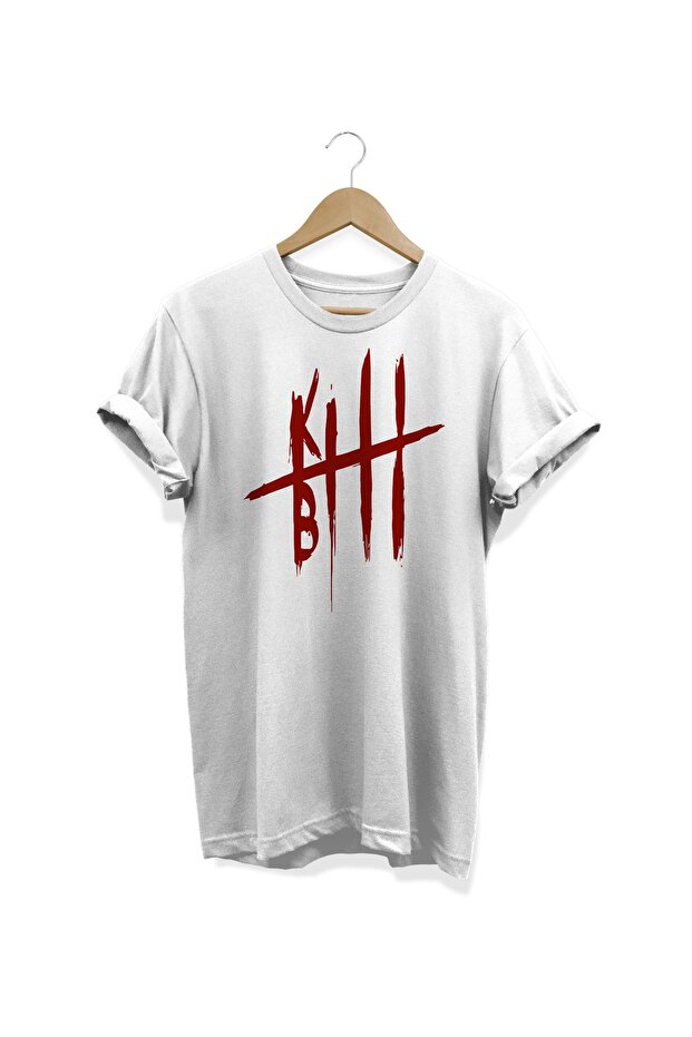 تي شيرت أبيض مطبوع عليه Kill Bill Hattori Hanzo Sword
