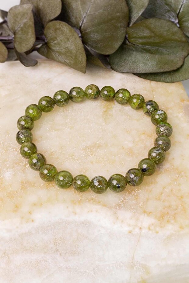 Peridot Stone Bracelet (Zebercet) Aaa