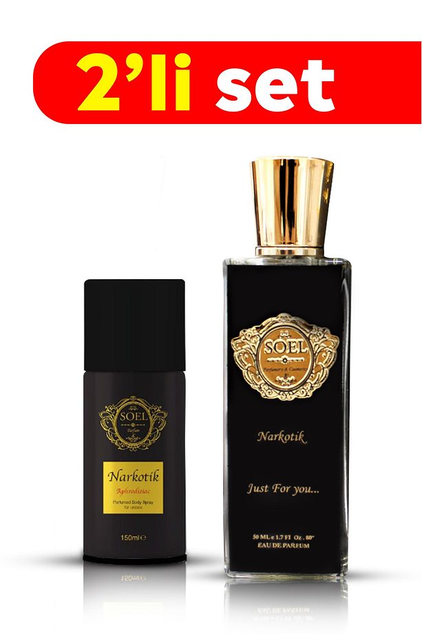 Narkotik Parfüm 50 ml Edp+ Narkotik Deodorant Seti - 3