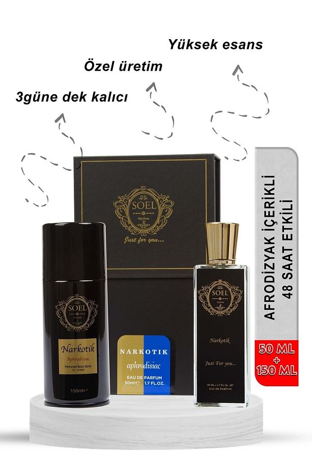 Narkotik Parfüm 50 ml Edp+ Narkotik Deodorant Seti - 4