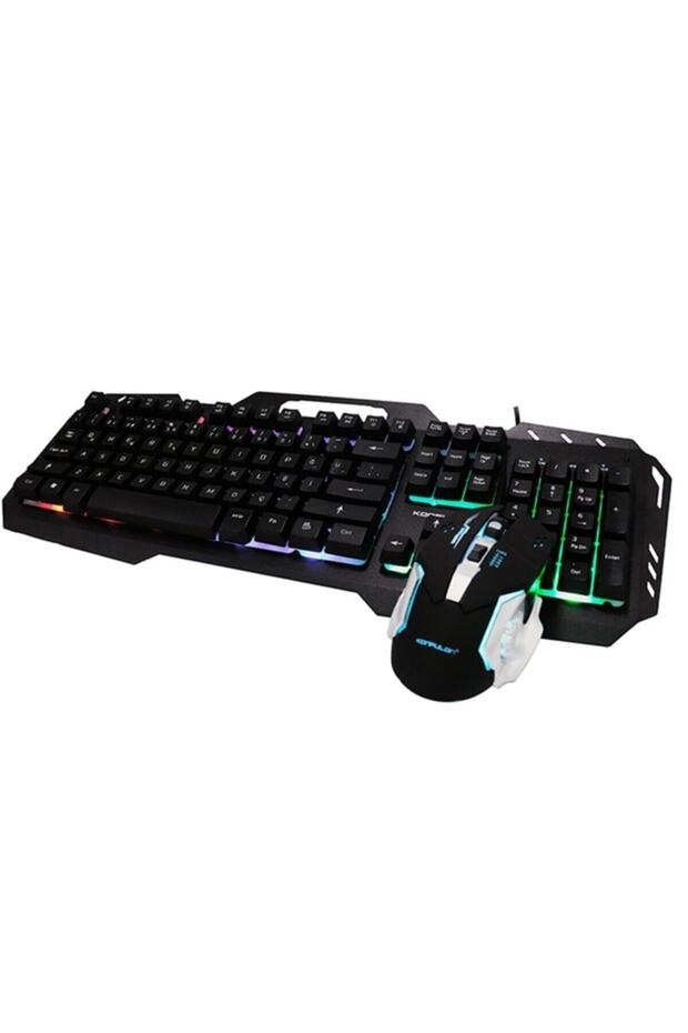 W200 Rgb Işıklı Gaming Kablolu Q Klavye + Mouse Set - 2