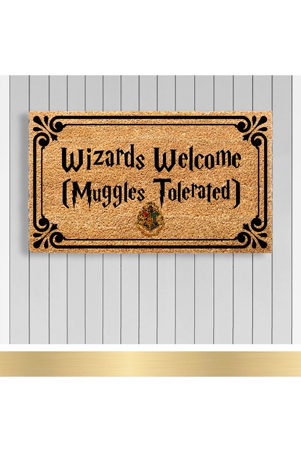 , Design Koko Kapı Önü Paspas / Pvc Taban / Model;wizards Welcome - 1