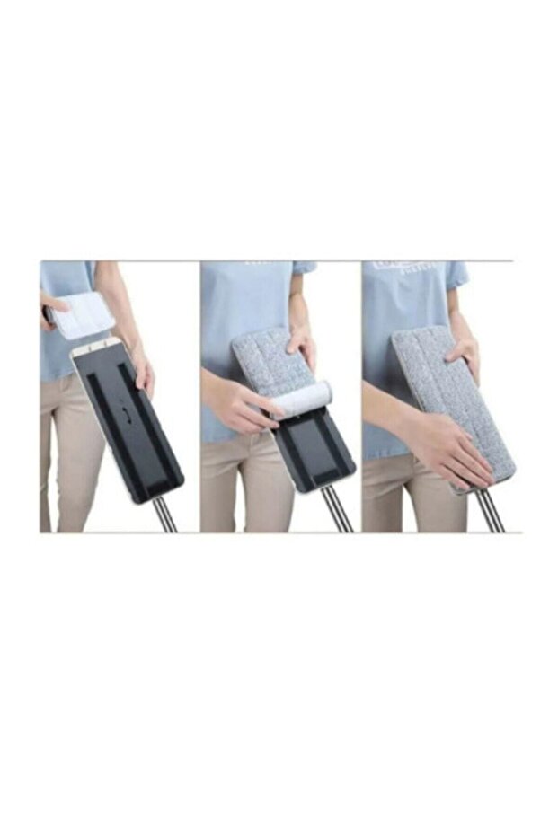 ( 4 Adet ) Mop Magic Flat Mop Yedek Bez - 1
