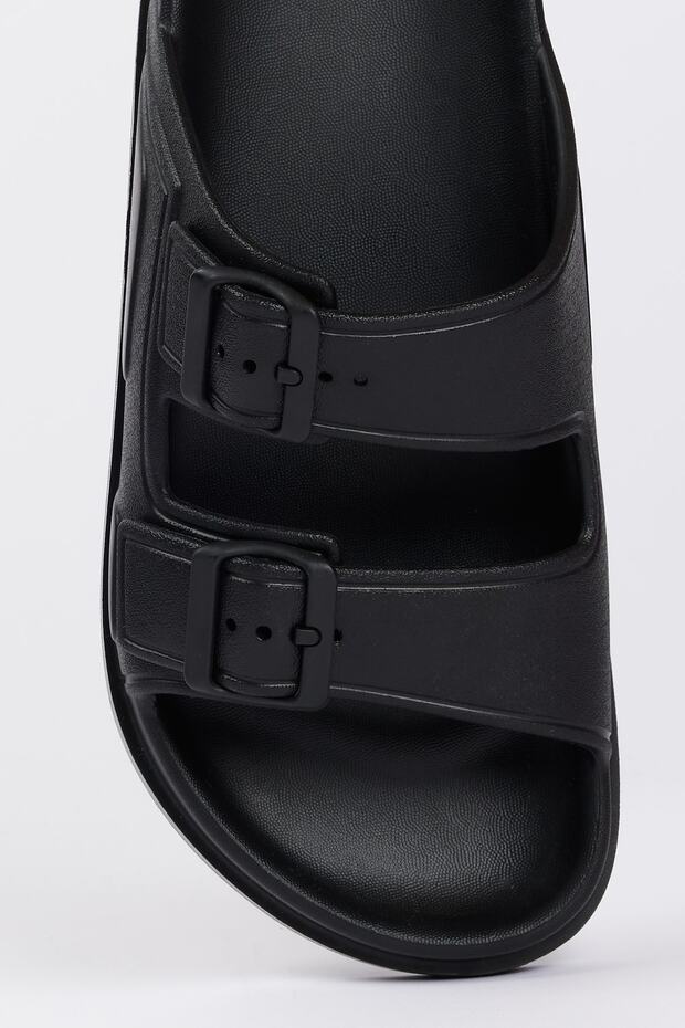 Erkek Siyah Esnek Rahat Taban Terlik - 3