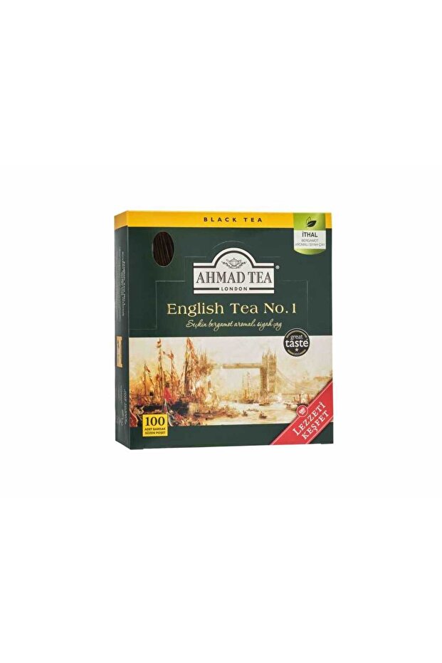 شاي إنجليزي رقم 1 كيس شاي 100 قطعة 200 جرام