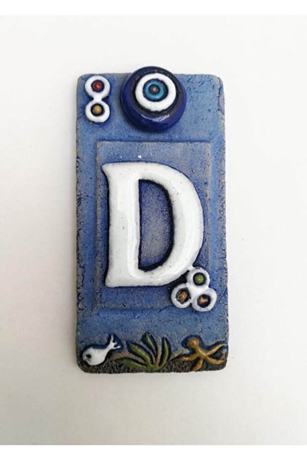 El Yapımı Seramik Kapı Numarası D - 1