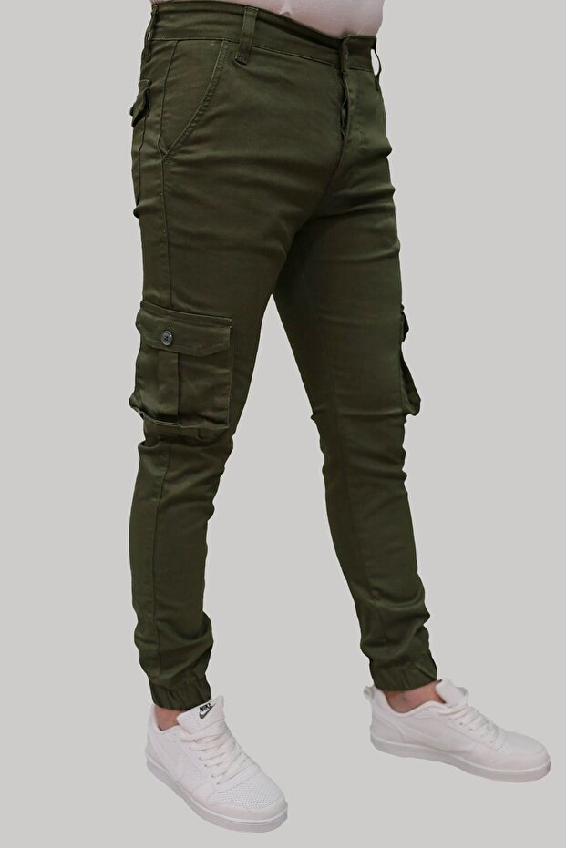 Herren-Cargohose Khaki - 3