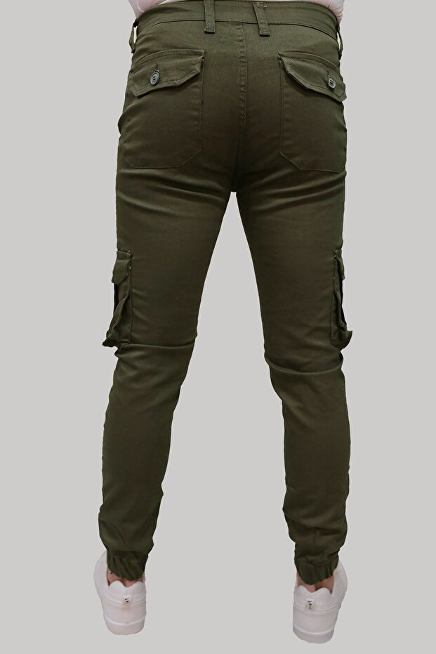 Herren-Cargohose Khaki - 5