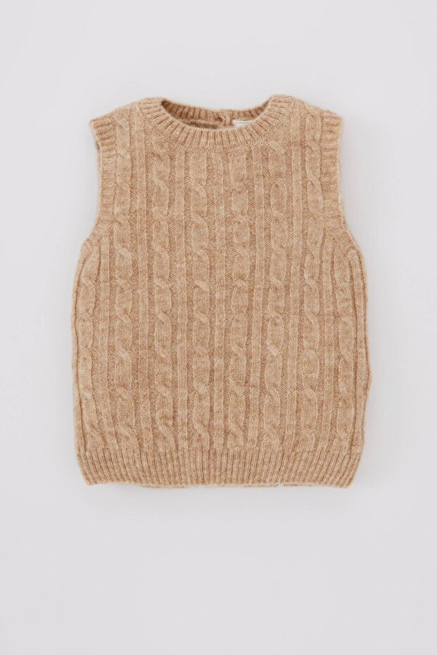 Baby Girl Crew Neck Knitwear Sweater