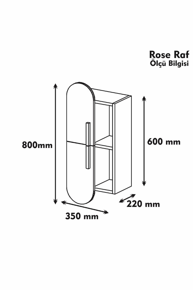 Rose Kitaplık Raf - 4