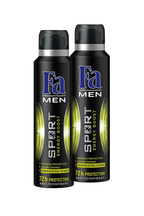 Double Power Men Sport (Yeni Adıyla Sport Energy Boost) Deo Spray 150 ml x 2 Paket - 1