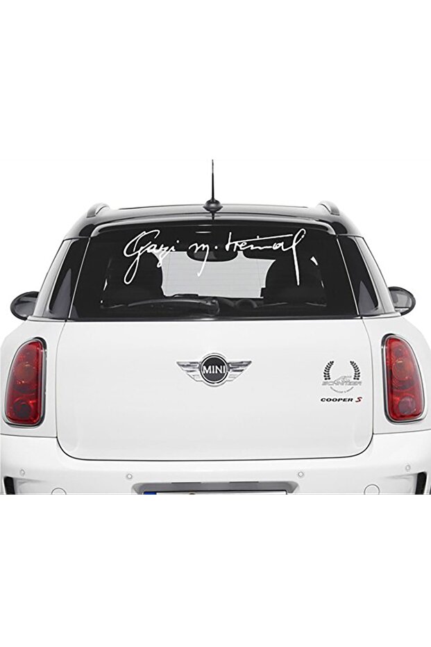 Gazi Mustafa Kemal Signature Auto Sticker 60 cm x 20 cm