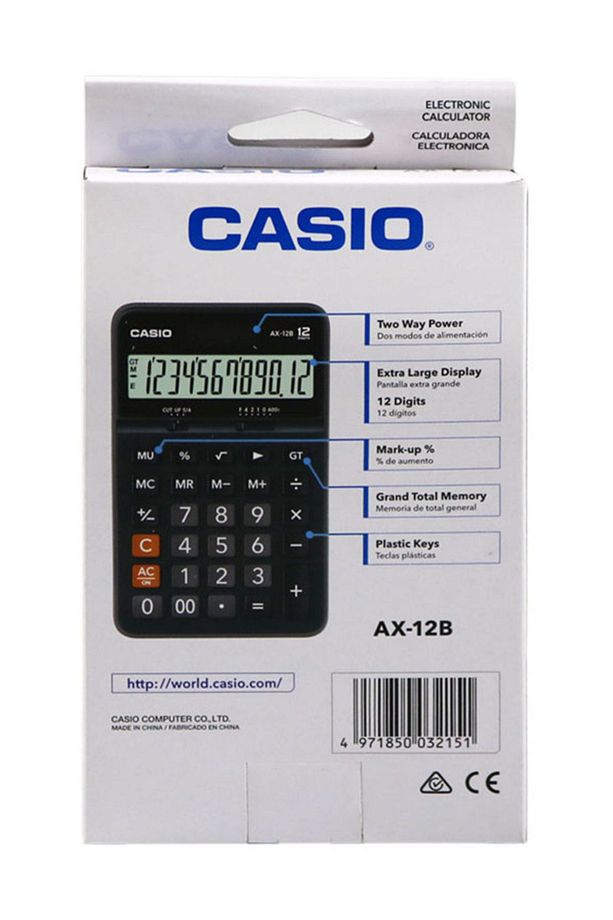 AX-12 B MASA ÜSTÜ HESAP MAKİNASI 12 HANE - 3