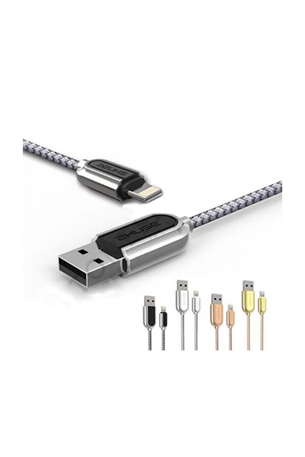 Yüksek Kalite Halat Tipi iPhone Data Kablosu - 1