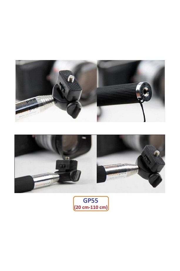 Eken Xiaomi Sjcam Uyumlu 110 cm Teleskopik Selfie Çubuğu GP55 - 6