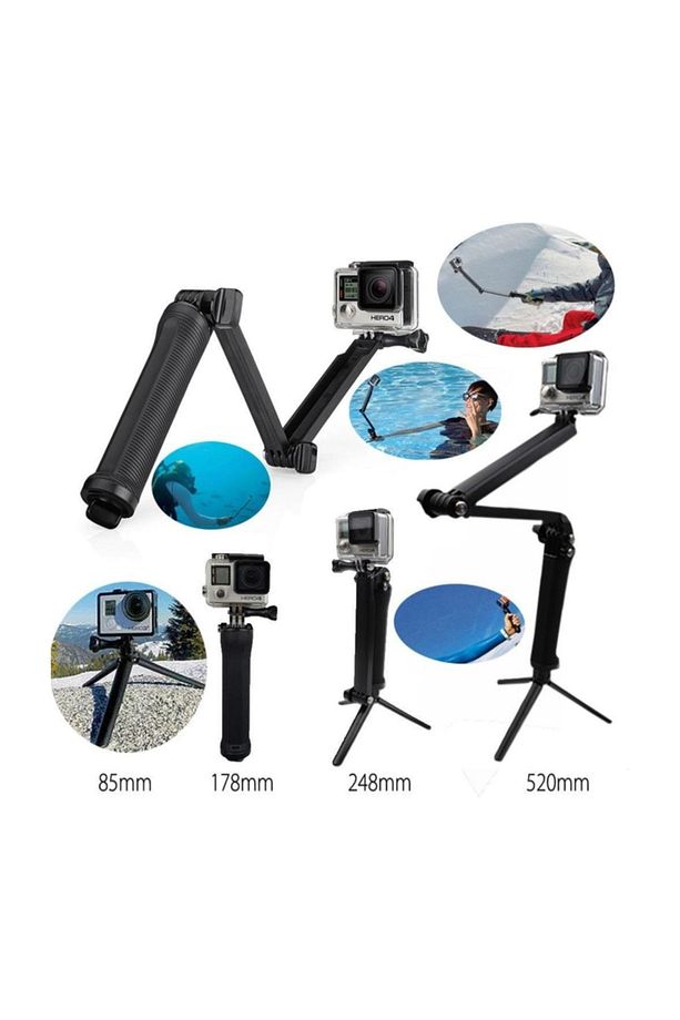EKEN H9 H9R H8R V8s 3 Yollu Monopod 5GPRAFAEM001 3 Way Selfie - 6