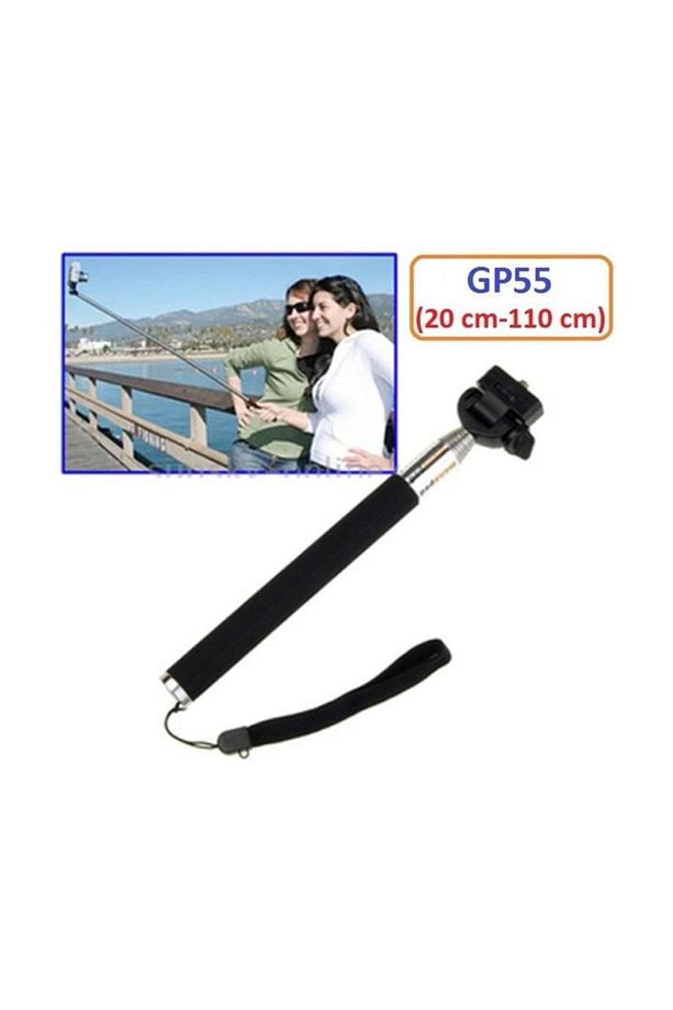 Eken Xiaomi Sjcam Uyumlu 110 cm Teleskopik Selfie Çubuğu GP55 - 9