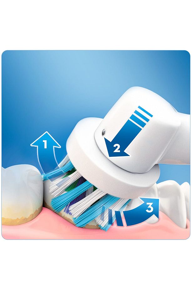 Vitality Plus Şarj Edilebilir Diş Fırçası + Precision Clean 4'lü Diş Fırçası Yedek Başlığı - 7