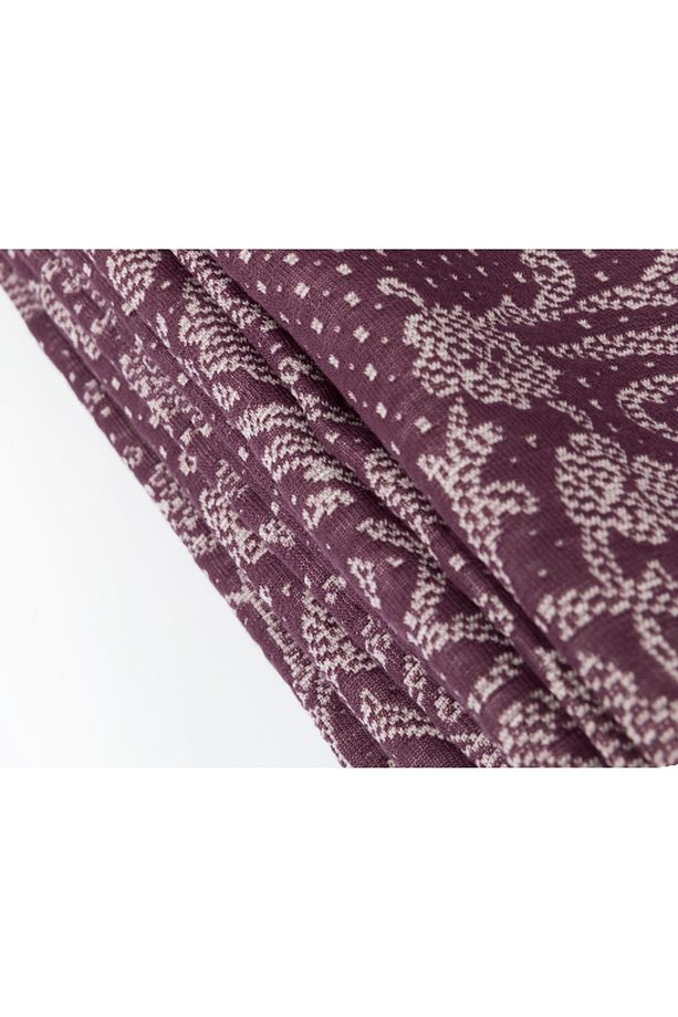 Tiara Örme Tek Kişilik Yatak Örtüsü Takımı 160x240 Cm Mürdüm - 4