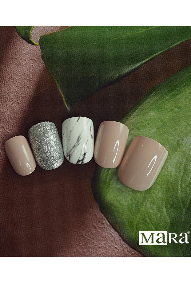 Nail Kit Elegant Marble Touch - 4