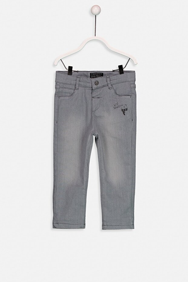 Medium Gray Washed Baby Boy Jean
